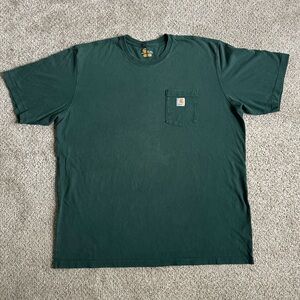 Nice faded Green Carhartt Pocket Tee,3XL